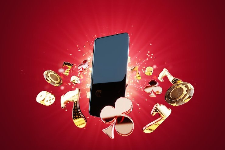 Simbol visi dan misi merah11 dengan fokus pada hiburan digital Indonesia